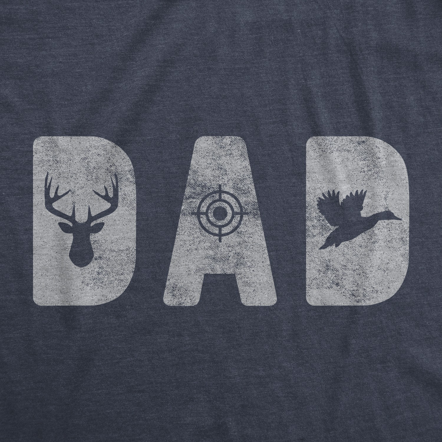 Mens Dad Hunting T Shirt Funny Fathers Day Gift for Dad Outdoor Deer Hunter gallery