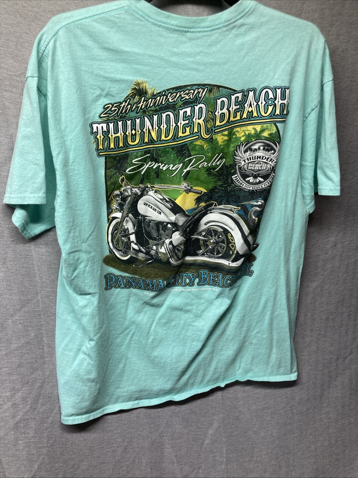 2023 Thunder Beach Panama City Beach FL 25th Anniversary T shirt Bike Rally gallery