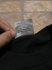 A Bathing Ape BAPE x KAWS Black Logo Graphic Cotton Knit T-Shirt Crew Neck XTRA