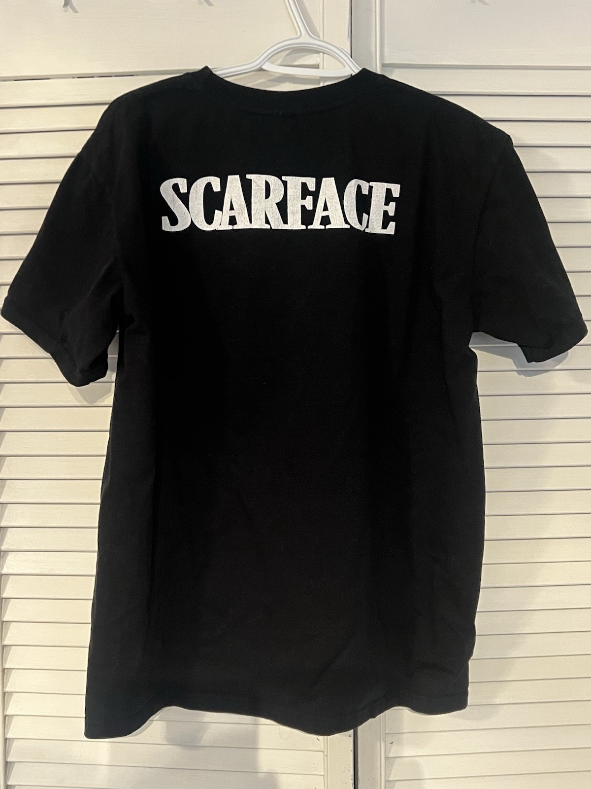 Scarface Vintage T Shirt Money Power Respect Back Hit Large AAA Tag Black MIM gallery