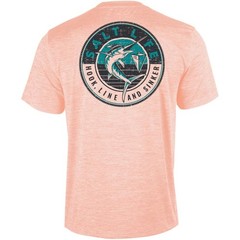 Marlin Sinker SLX Short Sleeve Classic Fit Shirt in Papaya, Size Small