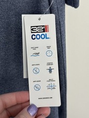 32 Degrees Cool Stretch SS T Shirt Men’s Heather Deep Pacific Blue Medium NWT