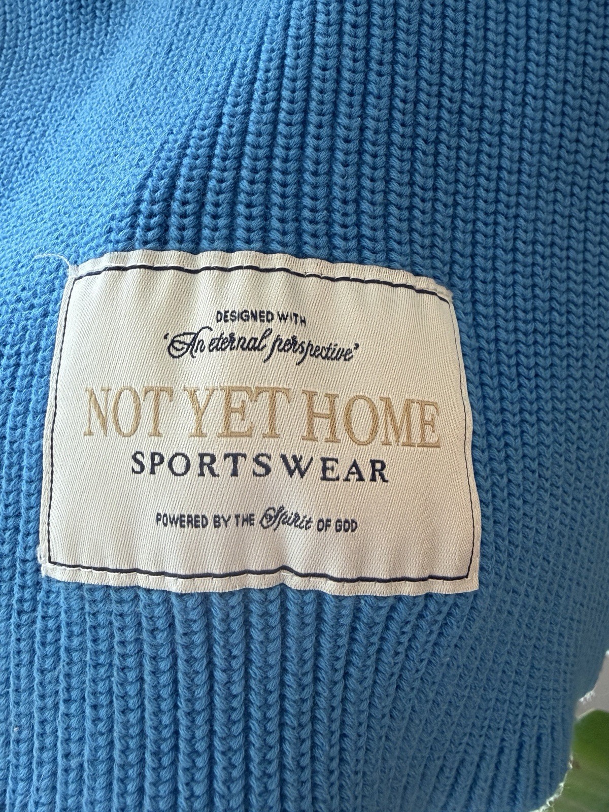 Forrest Frank X Not Yet Home Blue Knitted Jersey Christian Wear gallery