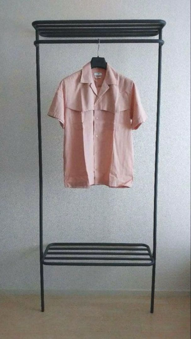CMMN SWDN Open Collar Shirt Baby Pink Size 46 M gallery