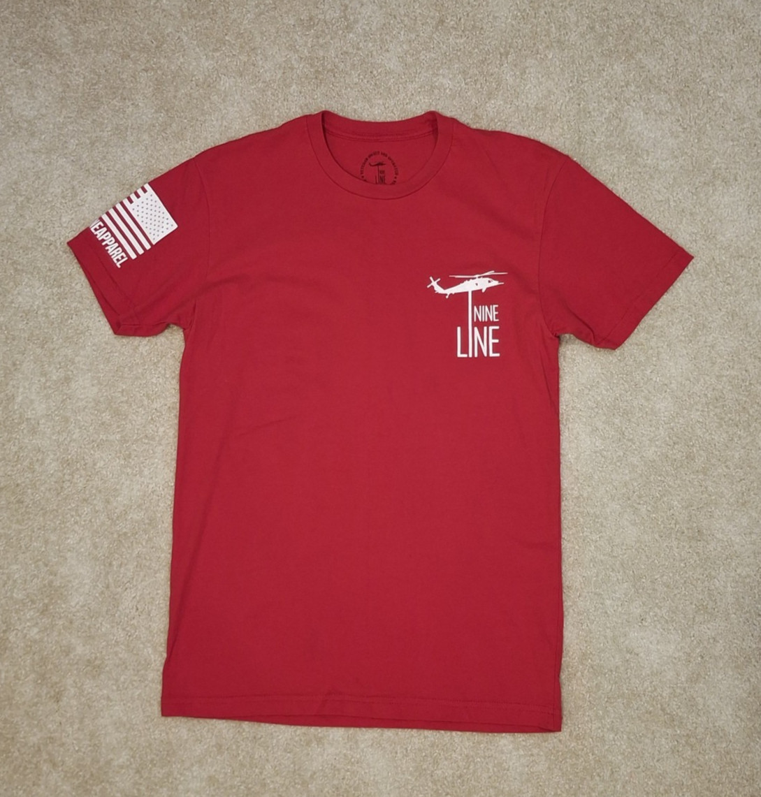 Nine Line Apparel Size Small Remember Everyone Deployed T-Shirt R.E.D.