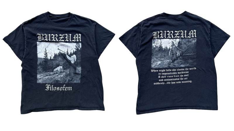 NEW 00s 1Burzum Filosofem Promo Punk Metal T-Shirt Reprint Unisex Size S-5XL
