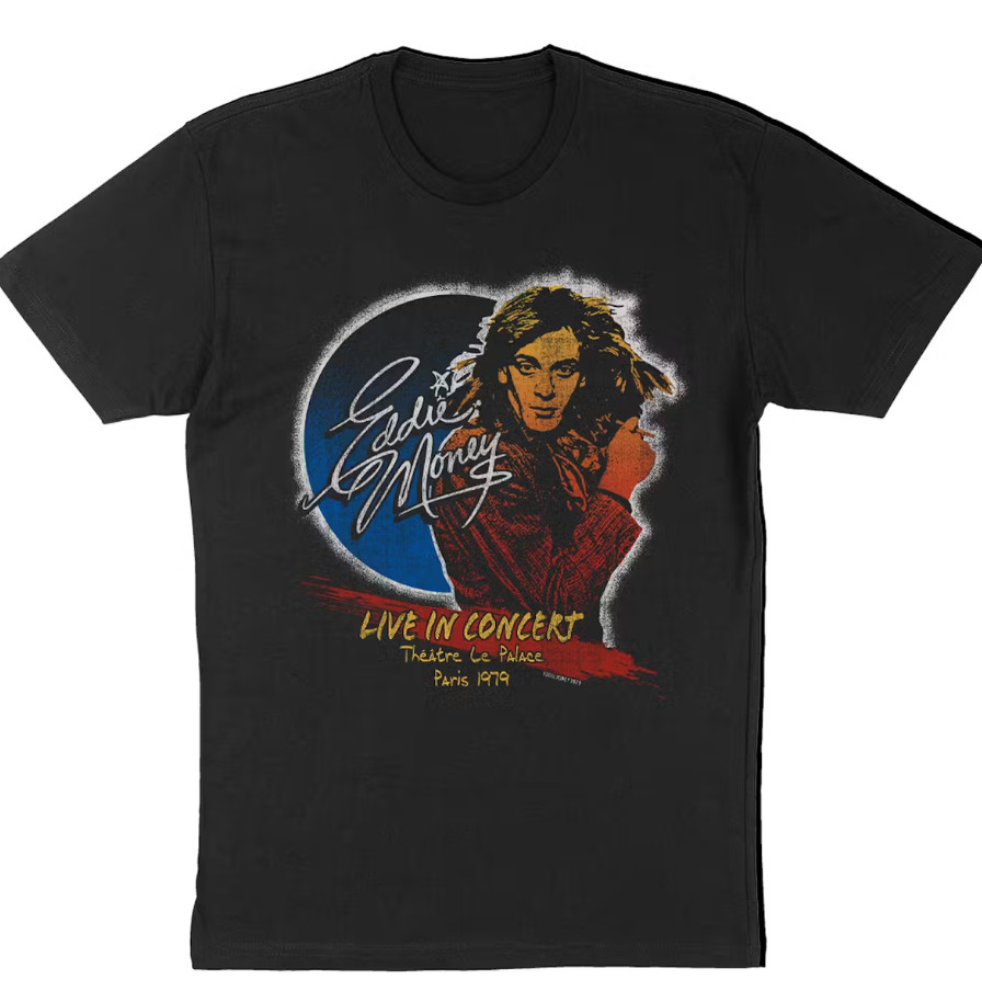 Vtg Eddie Money Live In Concert Cotton Black All Size Unisex ED797 gallery