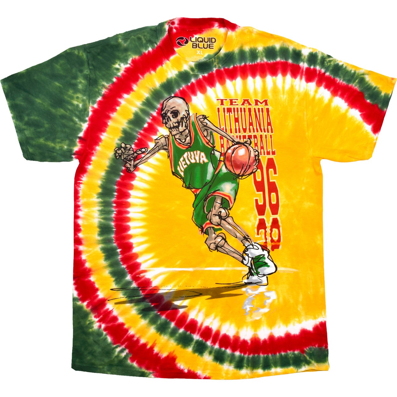 Lithuania Drivin' Tie-Dye T-Shirt Liquid Blue gallery