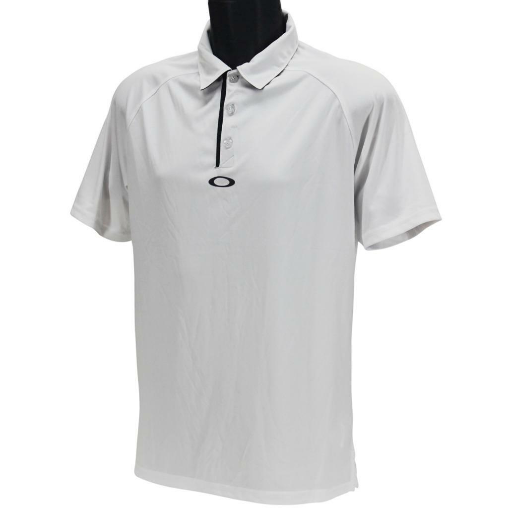 Oakley Elemental 2.0 Polo Mens Size S Small White Plain Golf Regular Fit Tee gallery