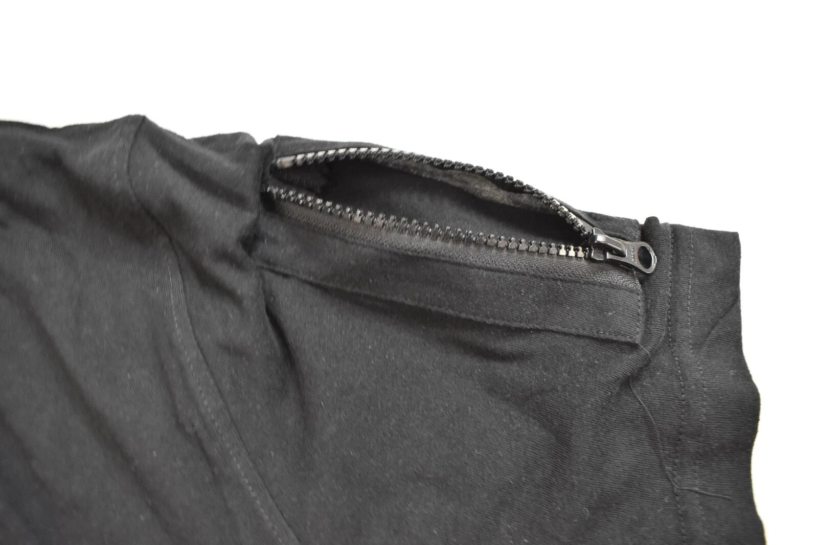 Lyrics By Lennon & McCartney Mens Come Together Zipper Pocket Black Shirt New XL gallery