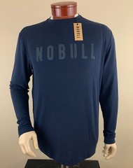 NOBULL Men’s Long Sleeve Performance Training T-Shirt Navy Blue Size XL NWT