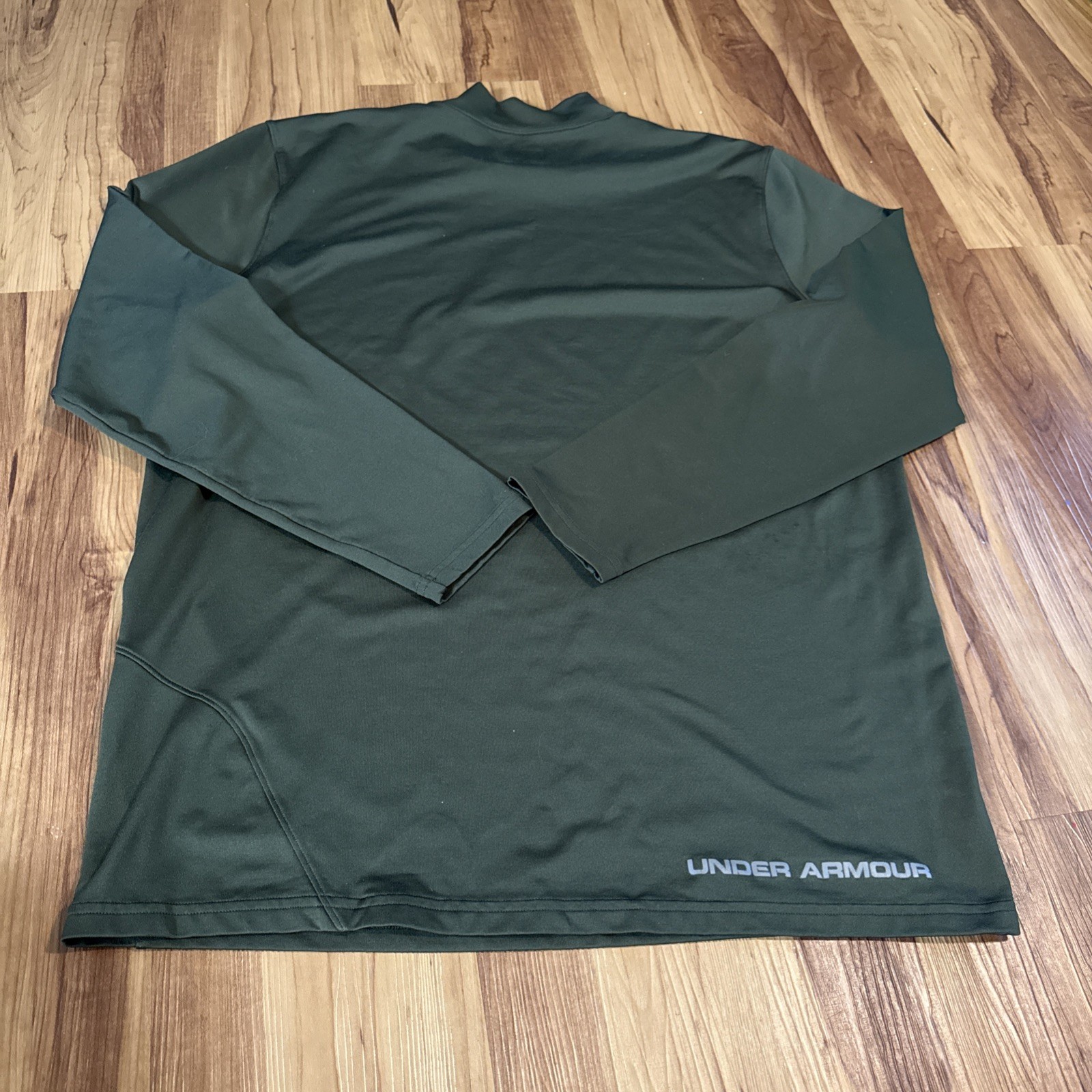 Under Armour Shirt Mens 2XL XXL Green Fitted Long Sleeve gallery