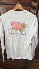 Vineyard Vines Men’s Long Sleeve Tee T-shirt Happy Thanksgiving
