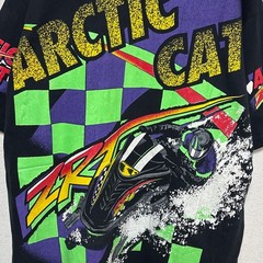 【Preferred】90s 1995 ARCTIC CAT Snowmobile Racing USA製 スノーモービル レーシングTシャツS-5781