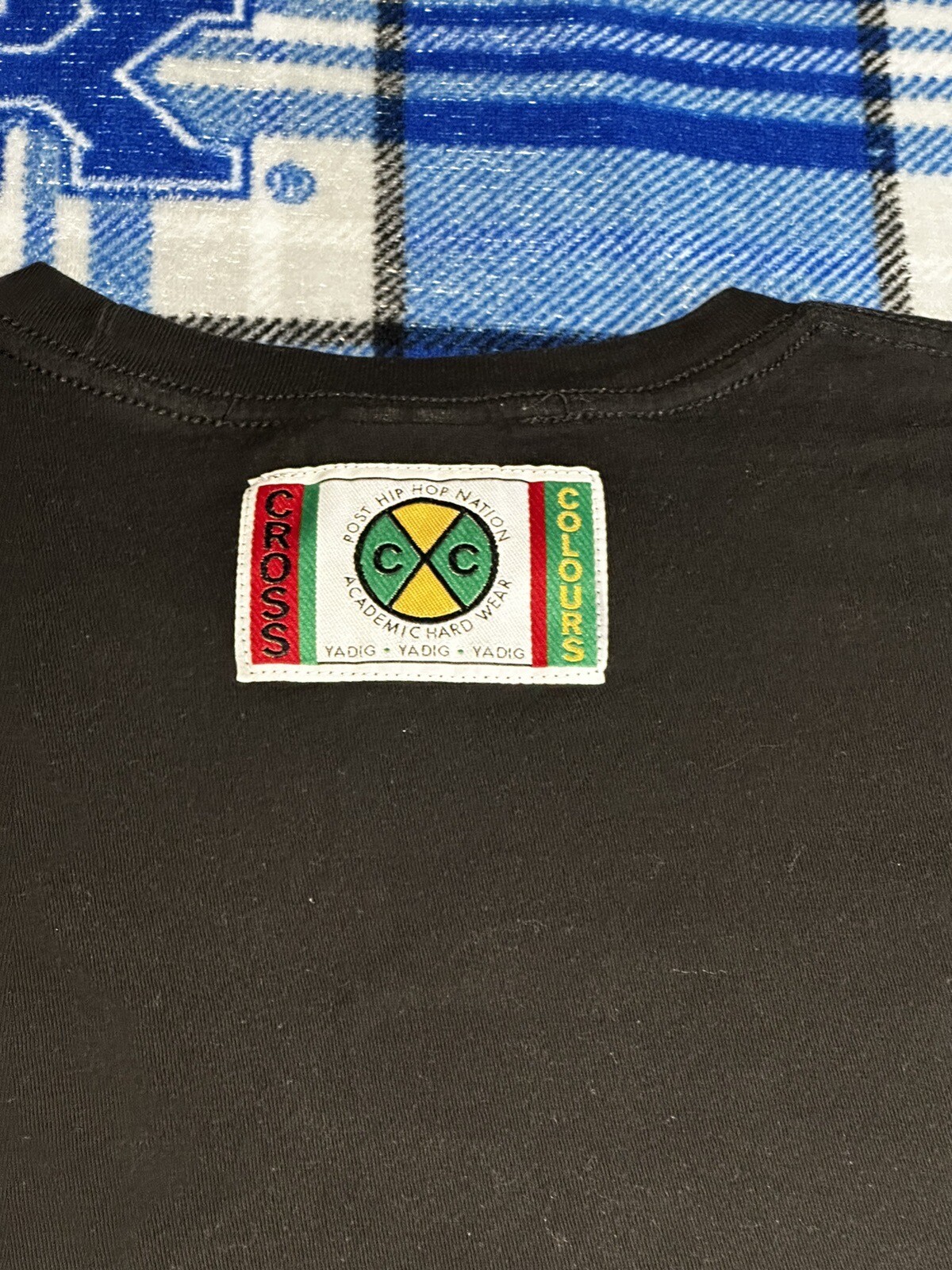 VtG 90s Cross Colours PEACE Stop-D the Violence Hip Hop Nation Men's 2XL Rap Tee gallery