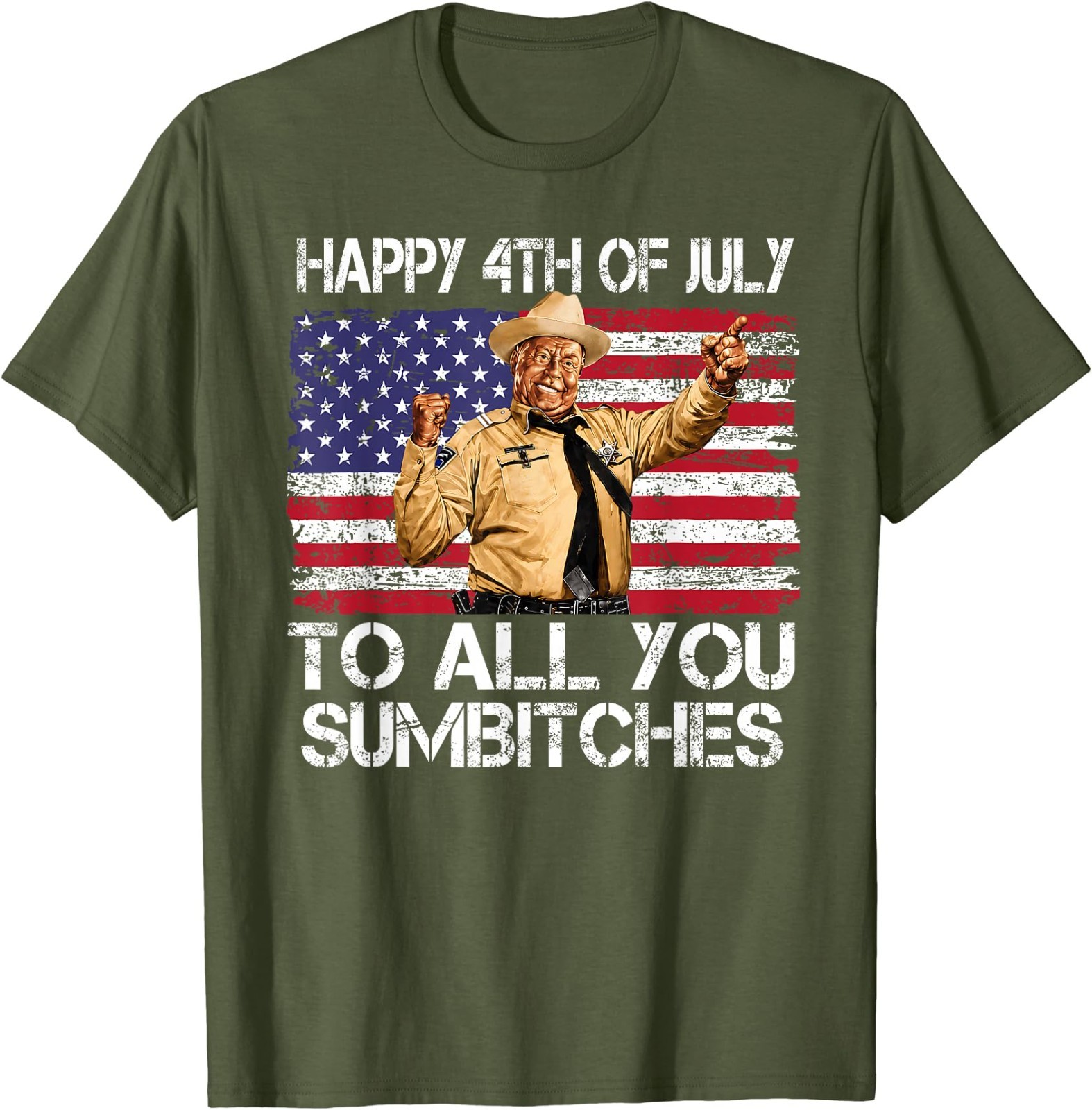 Happy 4th of July to All You Sumbitches Funny Quote Meme T-Shirt gallery