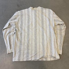Vintage 90s Eddie Bauer black label striped long sleeve Henley shirt
