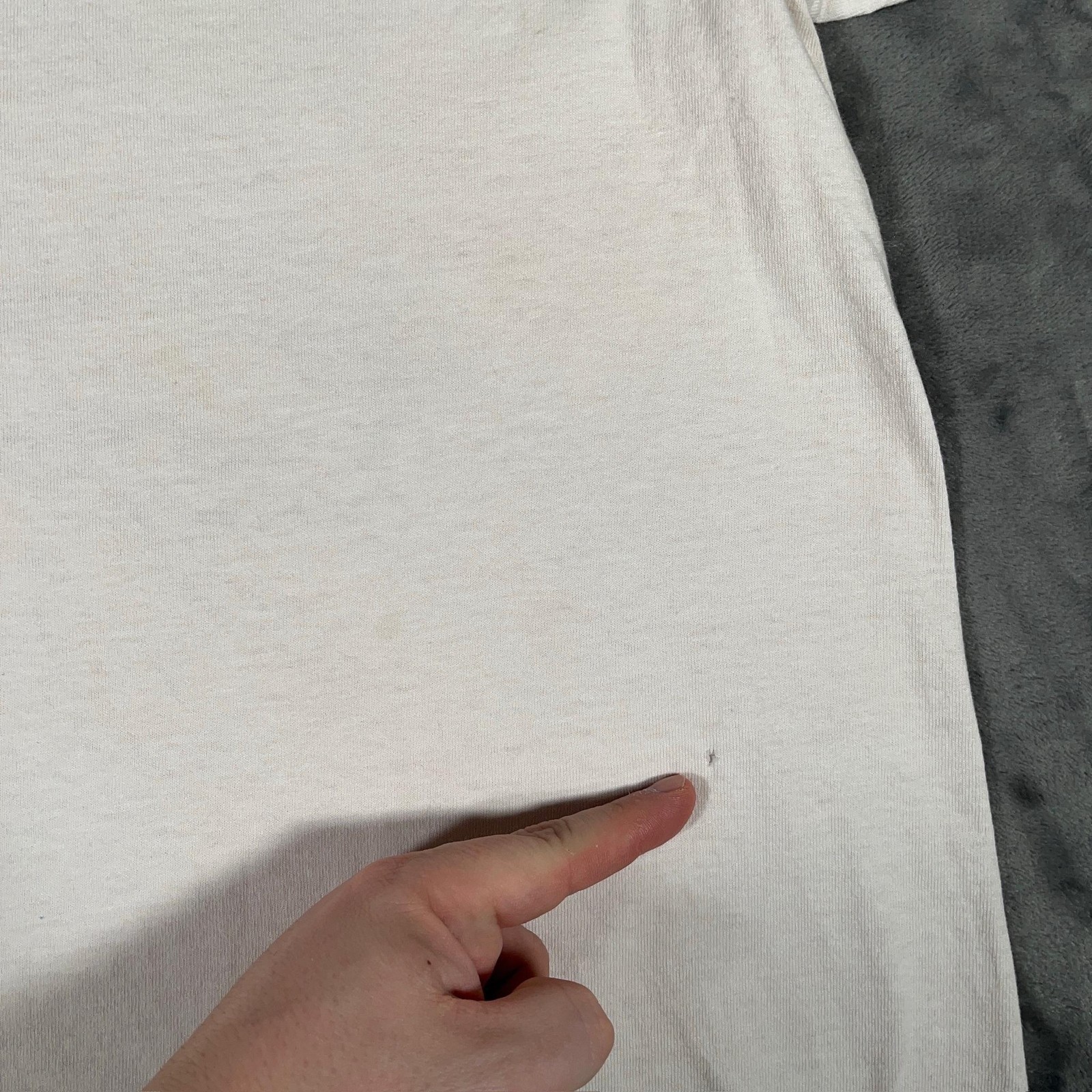 Vintage No Fear T Shirt Men’s Extra Large White Single Stitch USA Baseball 90s gallery