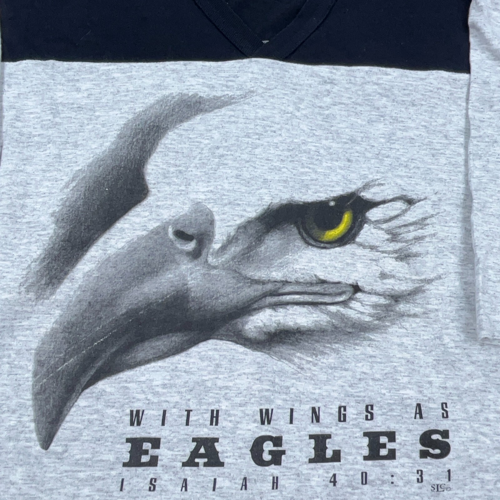 Vintage Nature Shirt Men XL Gray Black Tee USA Single Stitch 90s Biker Eagle gallery