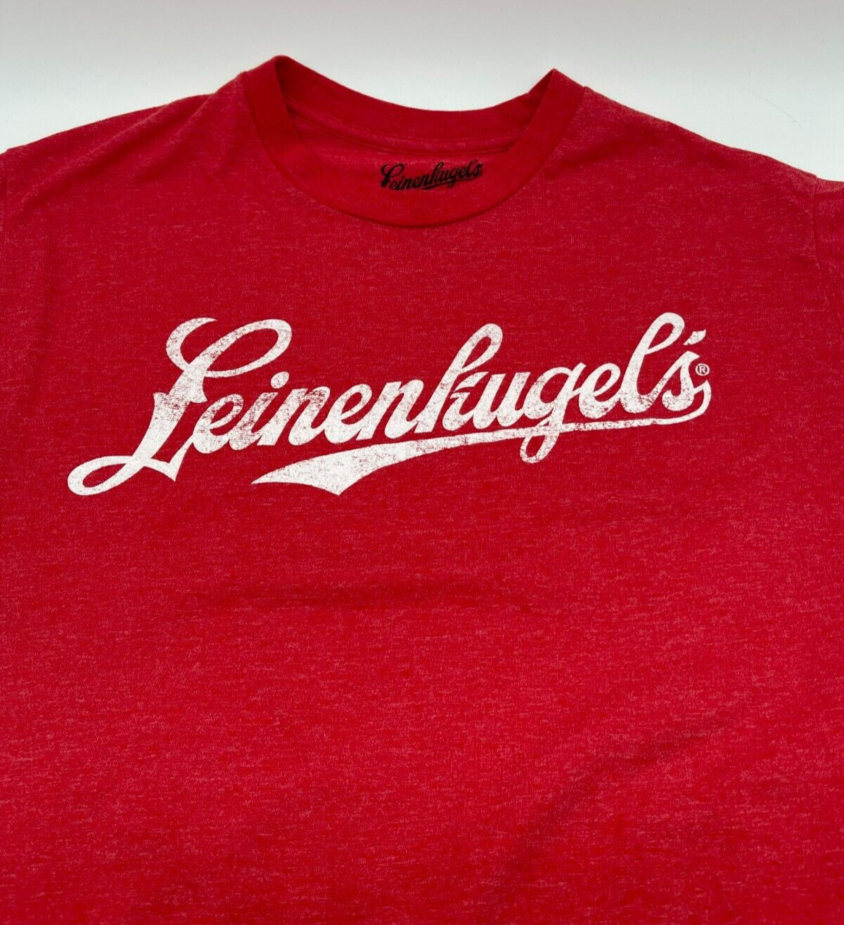 Leinenkugels Beer Classic Retro Logo Men's Vintage Red Modern T-Shirt Size Large gallery