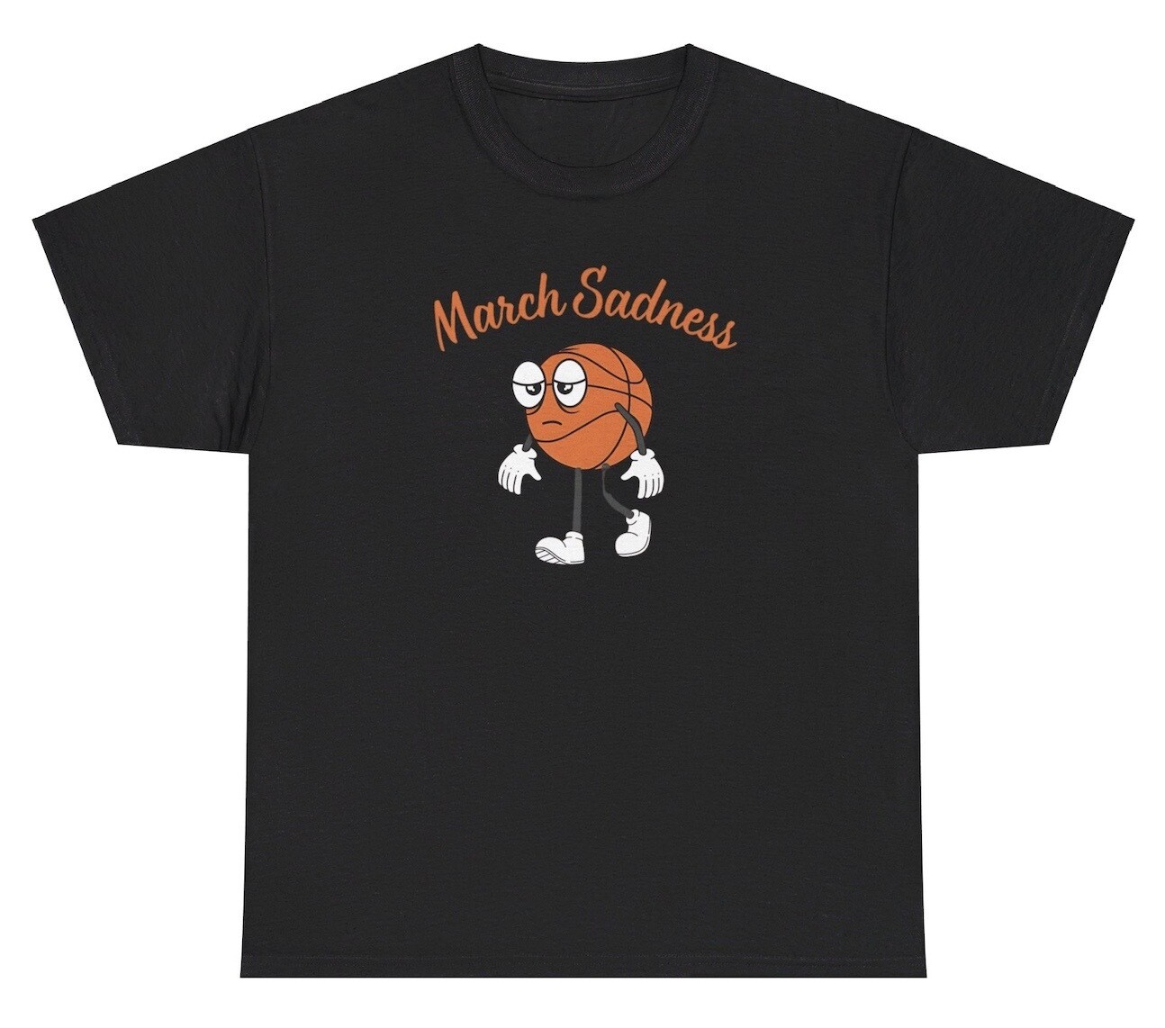March Sadness TShirt Funny Basketball Tournament Parody Meme Cartoon Graphic Tee gallery