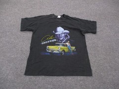 Vintage Alan Jackson T Shirt Men L Graphic Car Double Sided Country Music Tour