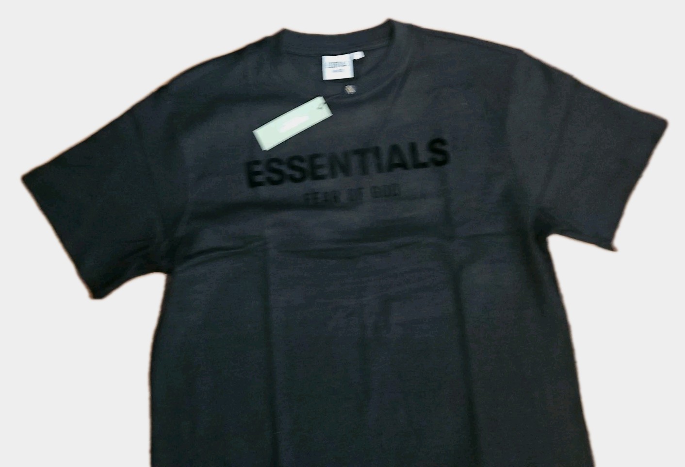 Fear Of God Essentials 100% Cotton Tee+Shorts Set Slim Fit Black XL. New gallery
