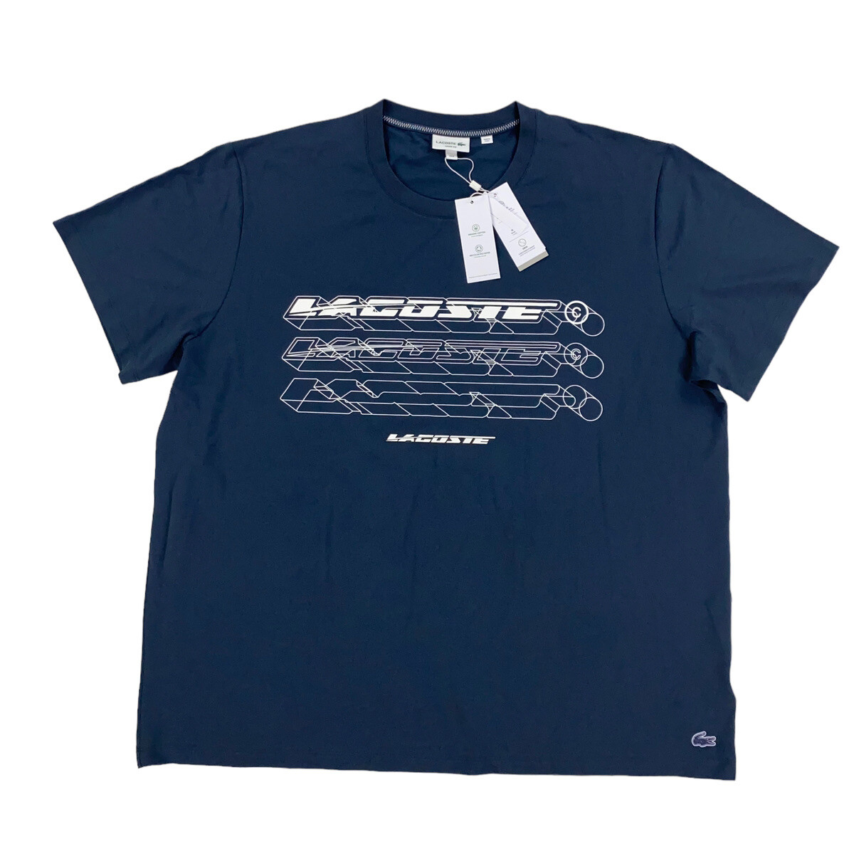 NEW Lacoste Big & Tall Loose Fit 3D Print Short Sleeve T Shirt Mens Sz 3XLB 10R gallery