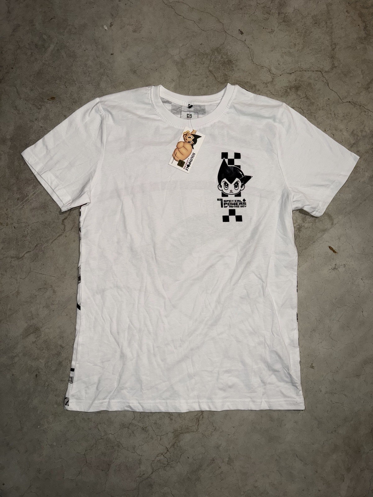 NWT Southpole x Astro Boy Osamu Tezuka Anime AOP Y2K White Tee Men’s Size Small gallery