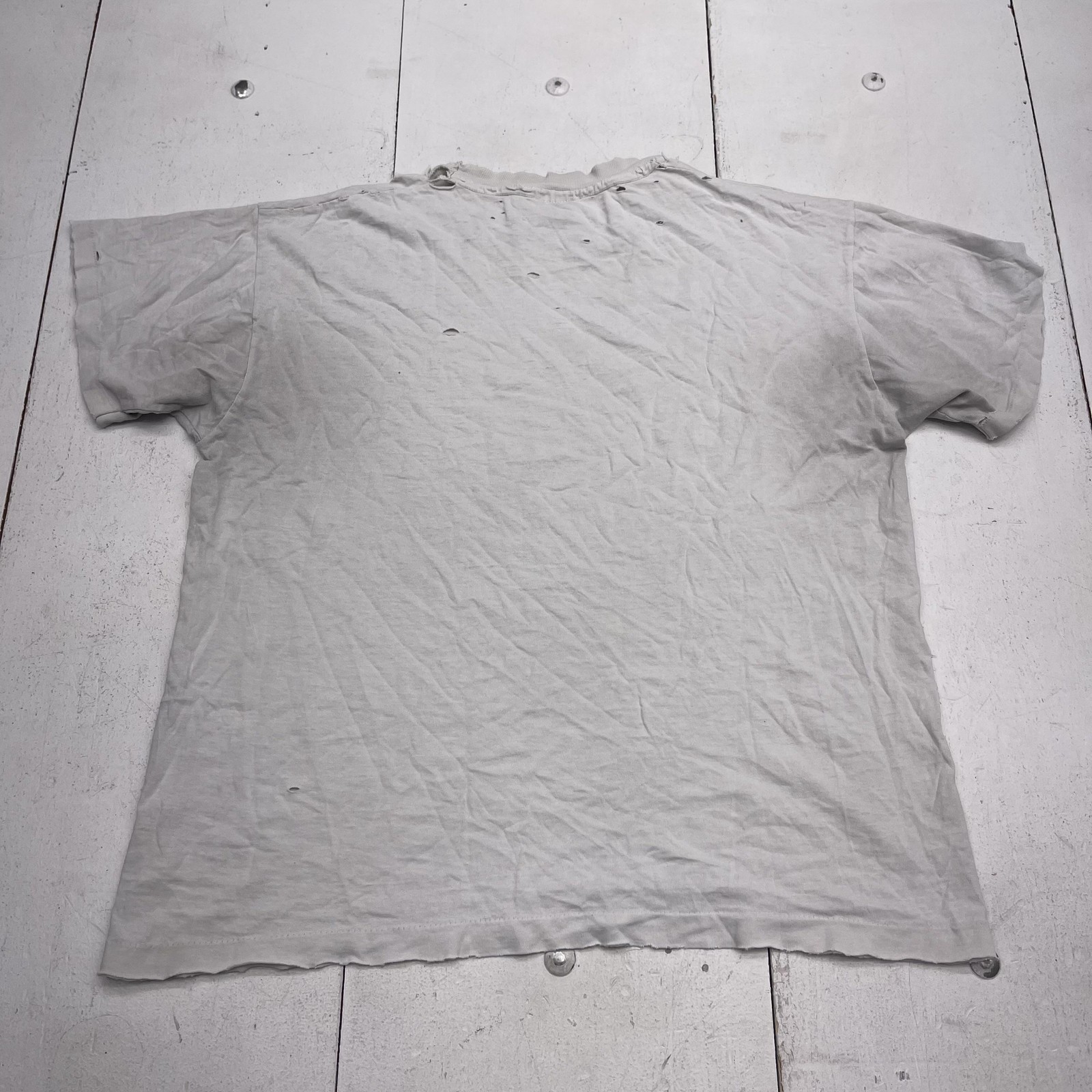 Vintage Anvil Shirt Mens Large Gray Ocean Sea Life Floral Nature Graphic Tee USA gallery