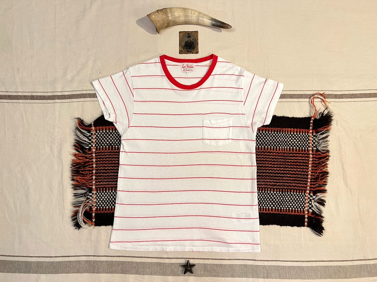 LVC 50s Sportswear T-Shirt M Levi’s Vintage Clothing Ringer Single Stitch Stripe