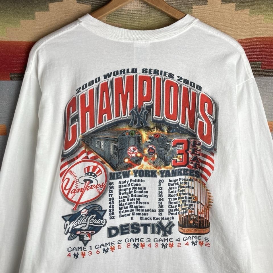 VTG 2000 New York Yankees MLB Baseball World Series Champions T-shirt Mens XL gallery