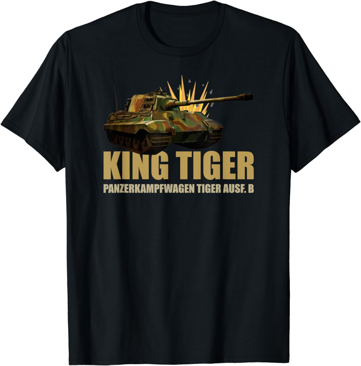 NEW LIMITED King Tiger II Panzer Tank WW2 German Military Tanks Shirt S-5XL gallery