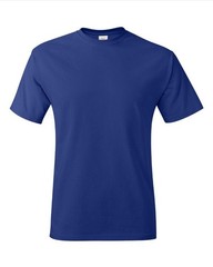 Hanes 5250 4XL 5XL Authentic Short Sleeve Men’s Cotton T-Shirt Deep Royal