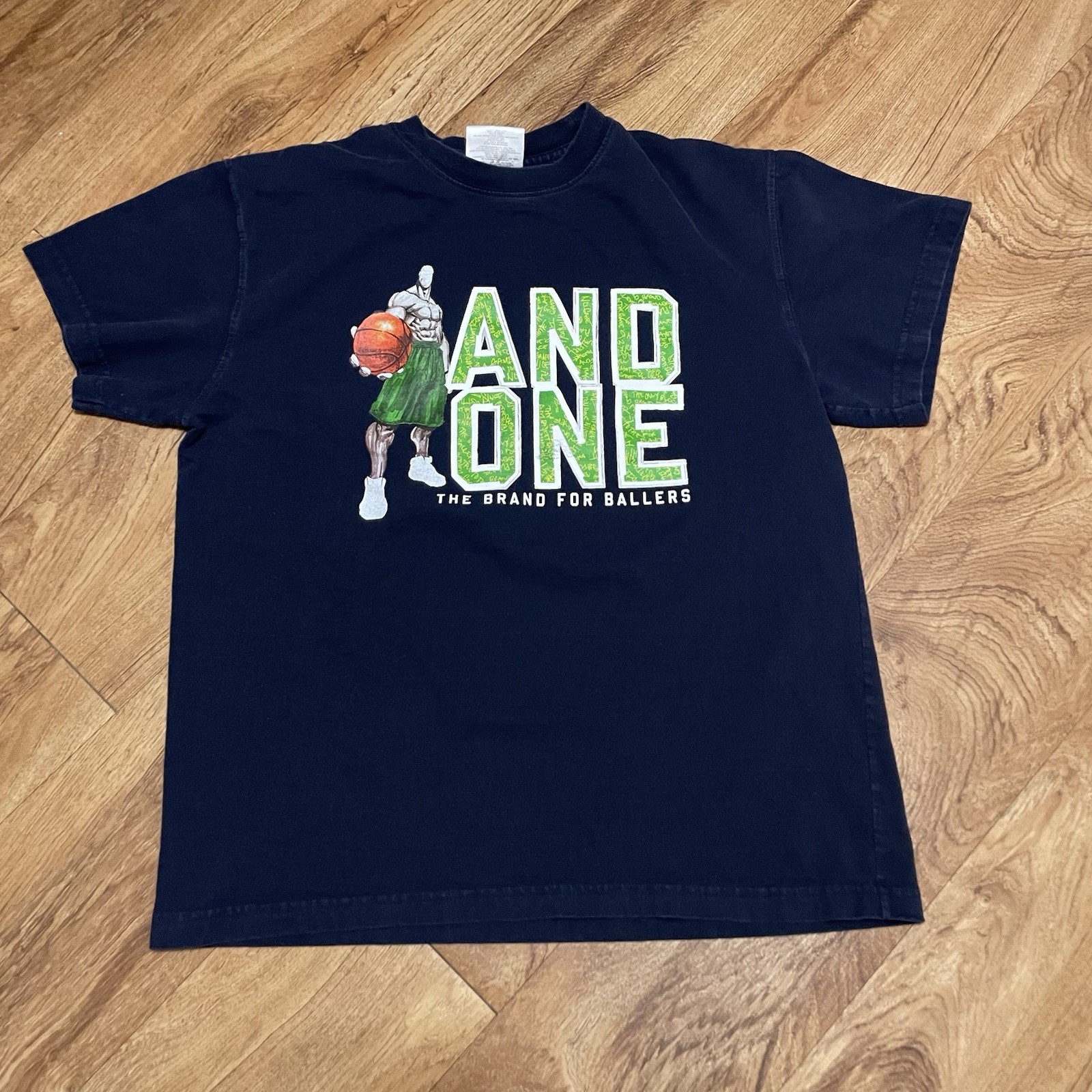Vintage And1 Tshirt And One The Brand For Ballers Blue Mens XL Basketball Tee gallery