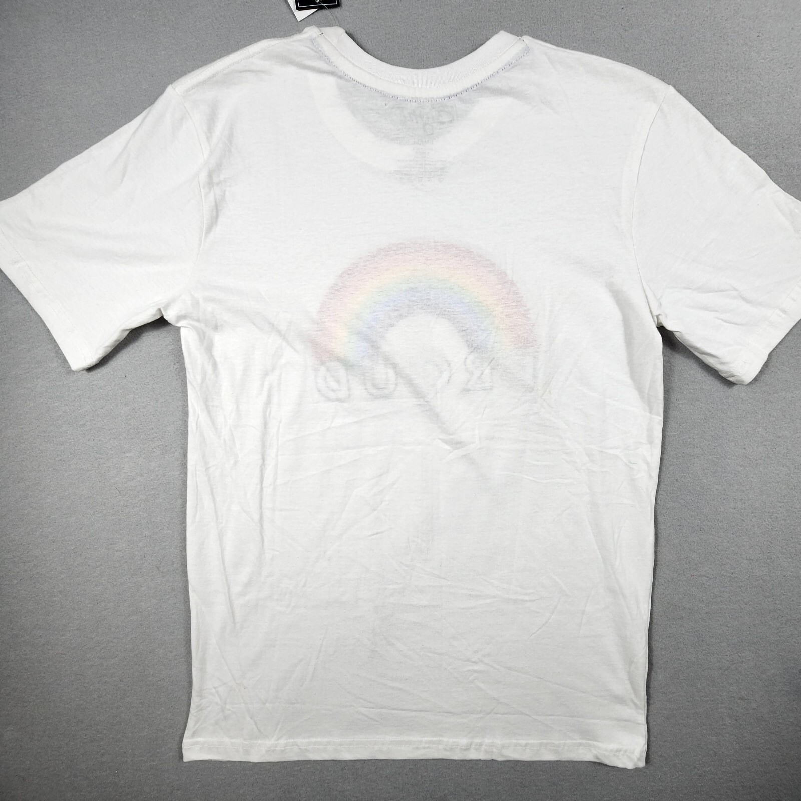 Eight Brand Proud Rainbow Graphic T-Shirt Men's Women's Small White Crew Cotton gallery