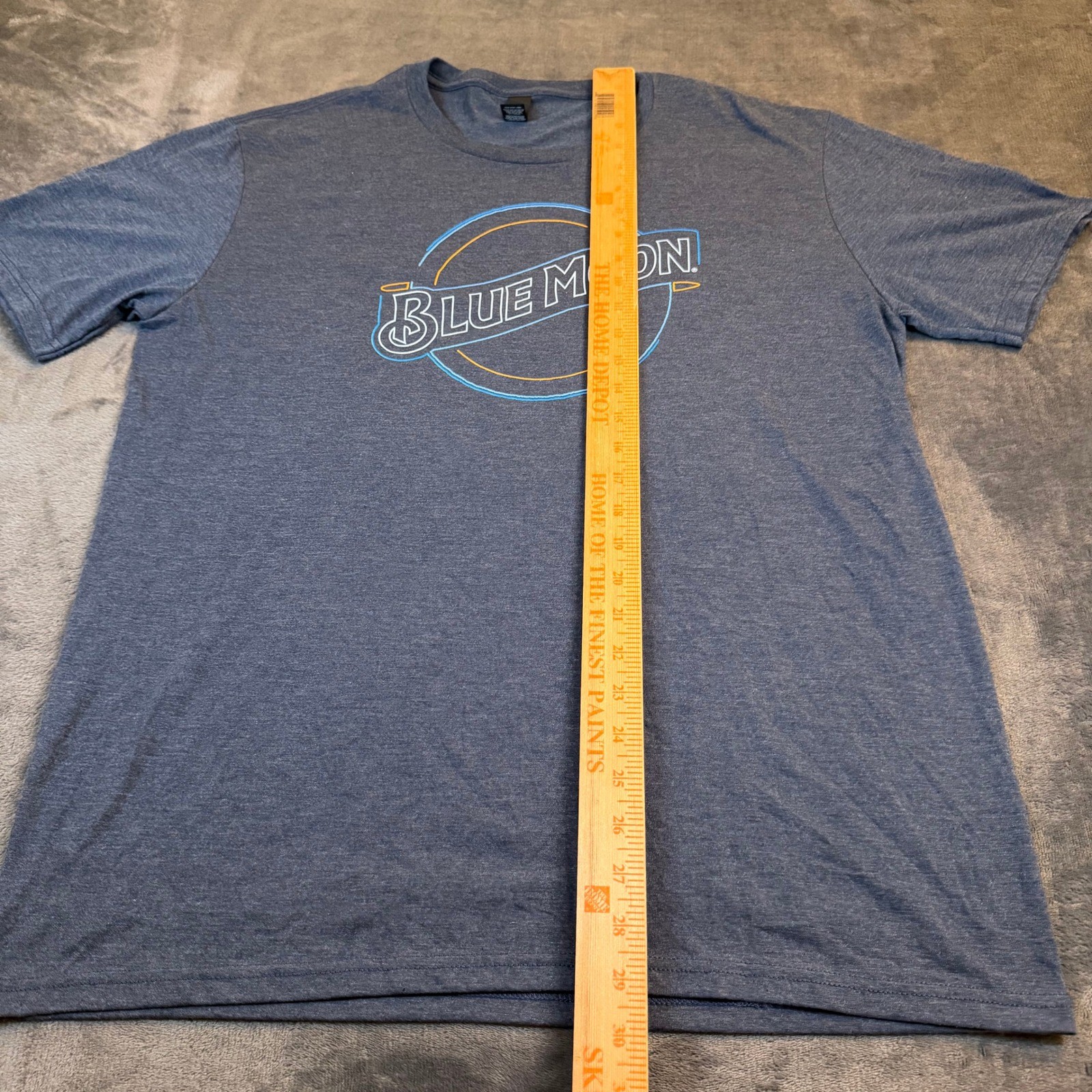 District Blue Moon Graphic T Shirt Mens Large Blue Tri Blend Short Sleeve gallery