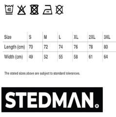 Stedman Cotton V-Neck TShirt Plain Basic Short Sleeve Vee T-Shirt Tee S-3XL