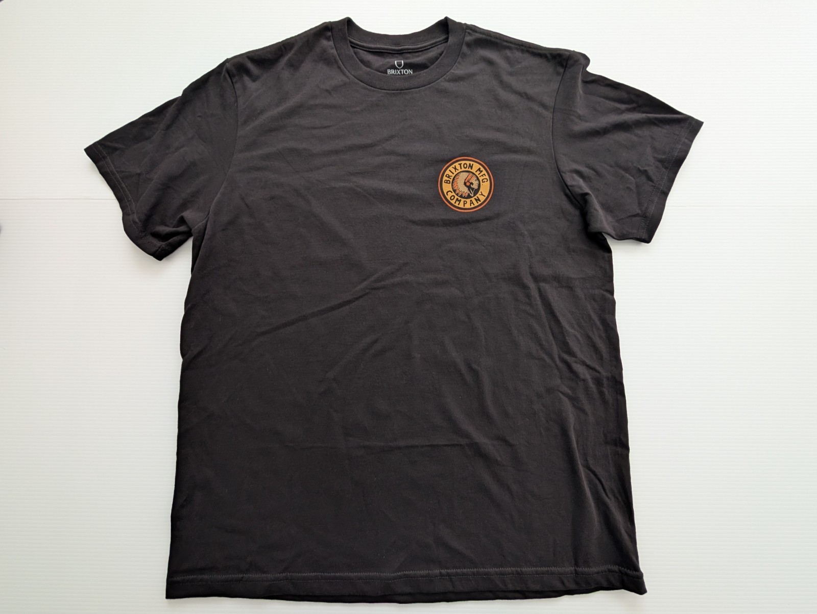 Brixton MFG Company Graphic T Shirt Black Standard Fit Cotton Tee gallery