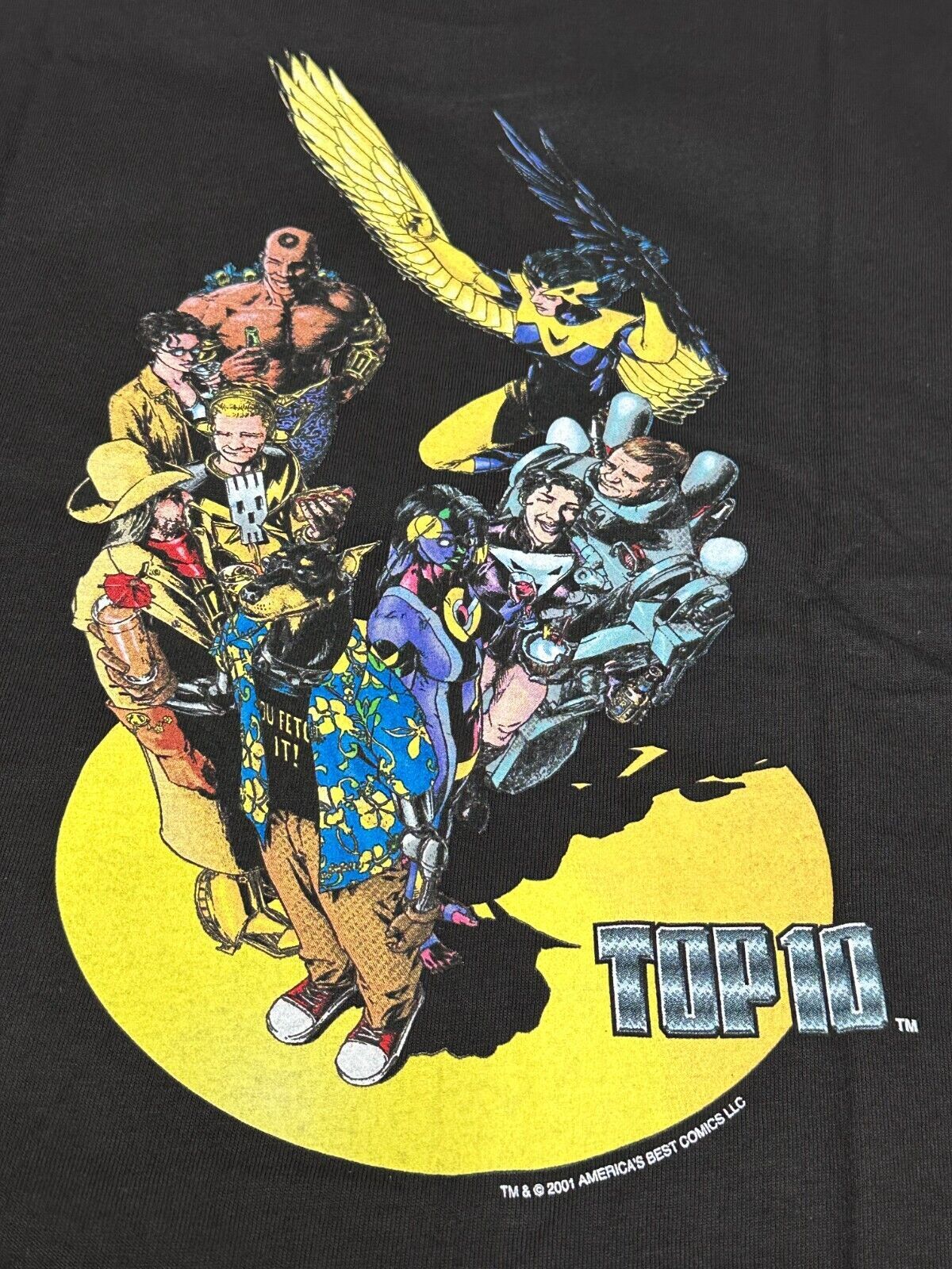 2001 Top 10 America's Best Comics NEO PD T Shirt Graphitti Designs Vintage NEW gallery