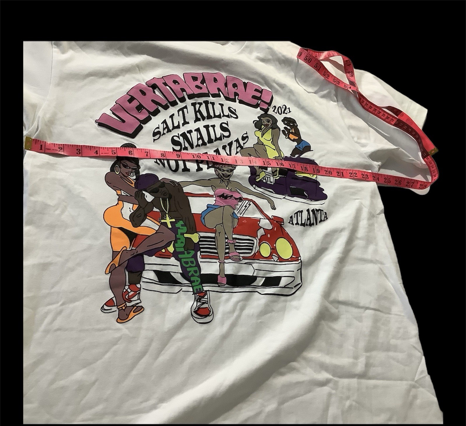 Graffiti Vertabrae Pop Up T Shirt Sz XL gallery