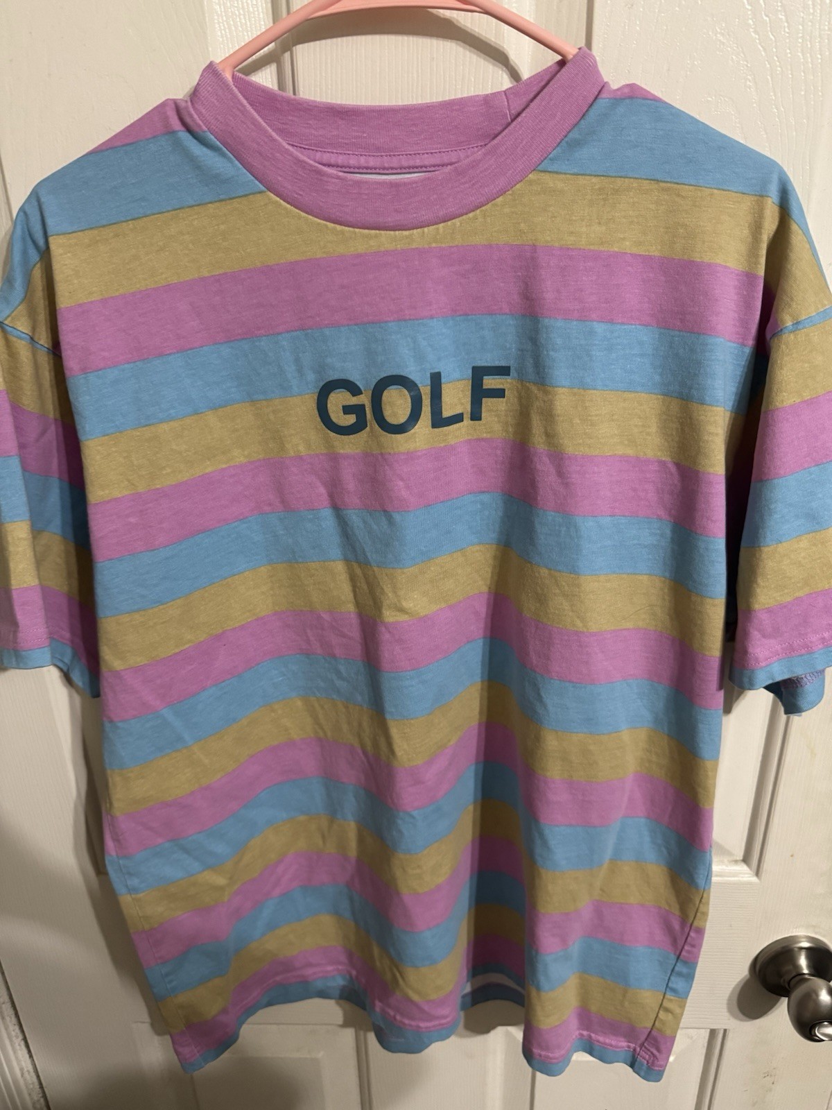 Golf Wang Tyler the Creator Bimmer Striped T-Shirt Wolf 10th Anniversary, L gallery