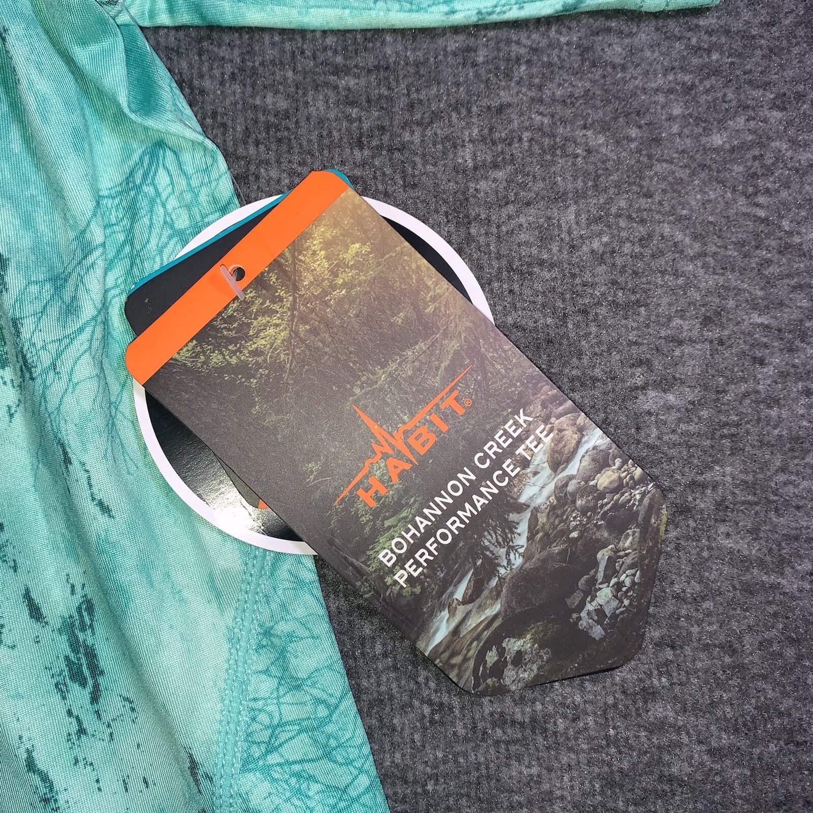Habit Fishing Shirt Men's Medium Shockwave Green Short Sleeve Realtree NWT gallery