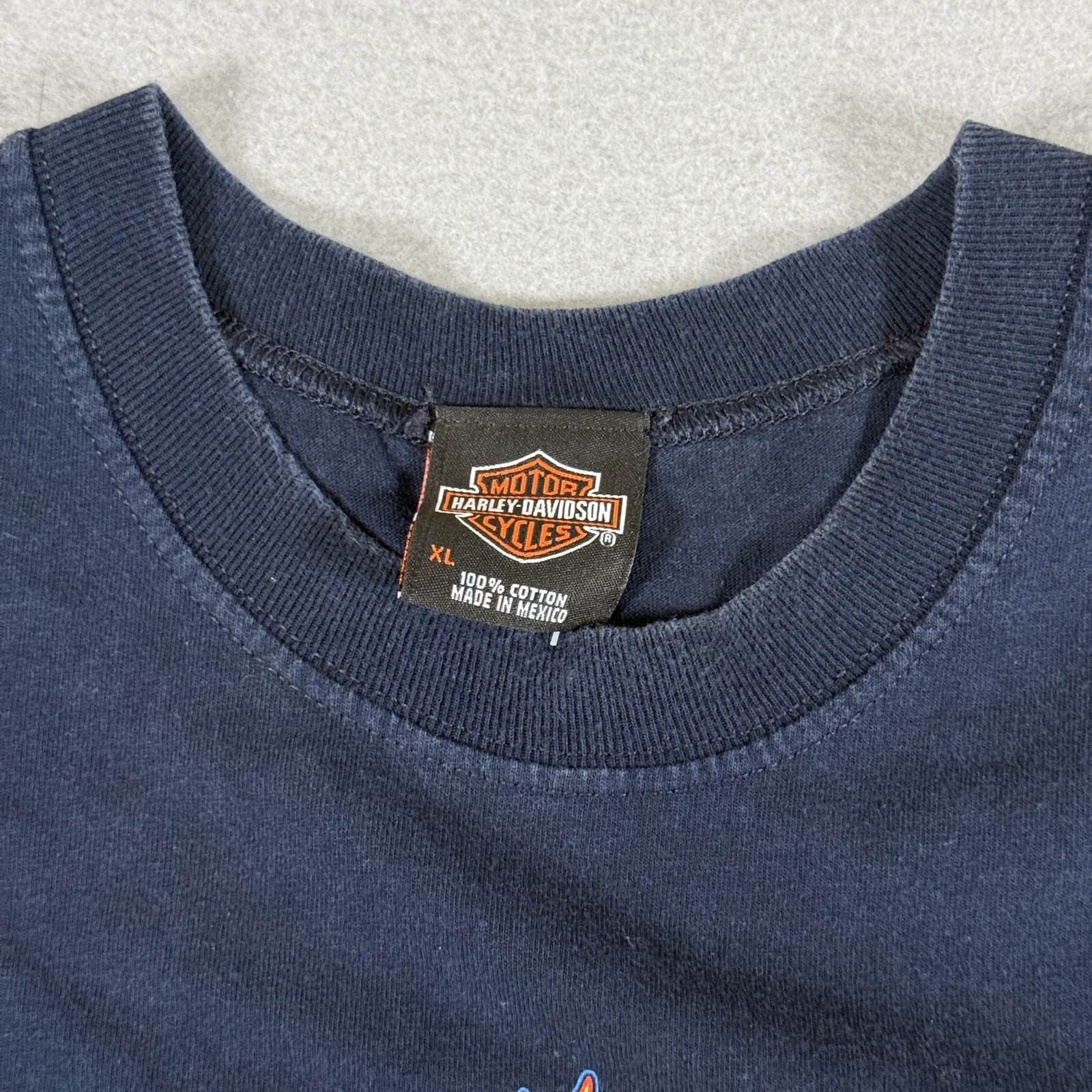 Harley Davidson Tank Top Men's XL Navy Blue Biker Hot Rod gallery