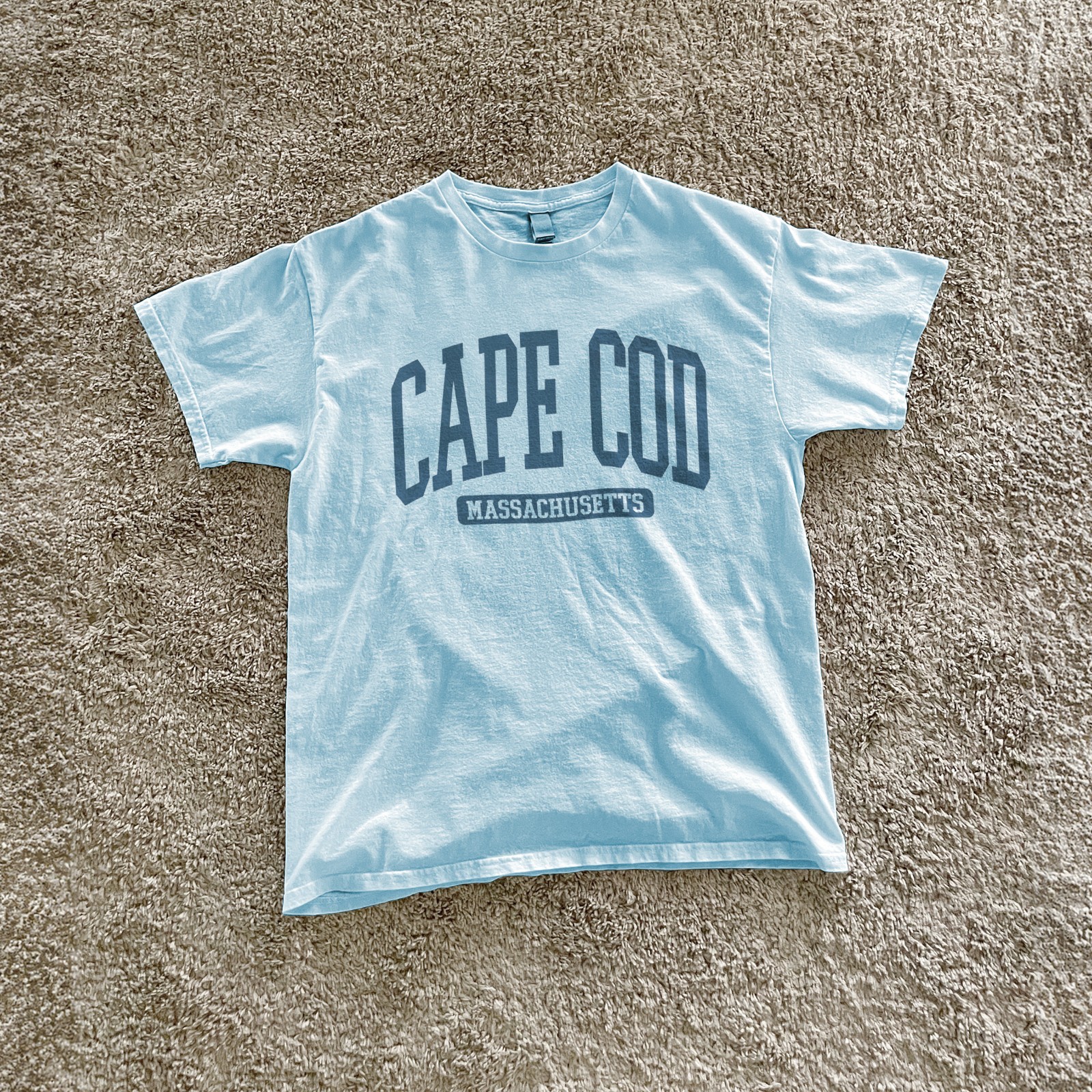 Cape Cod Massachusetts Souvenir Beach Classic, Vintage T-Shirt Light Blue gallery