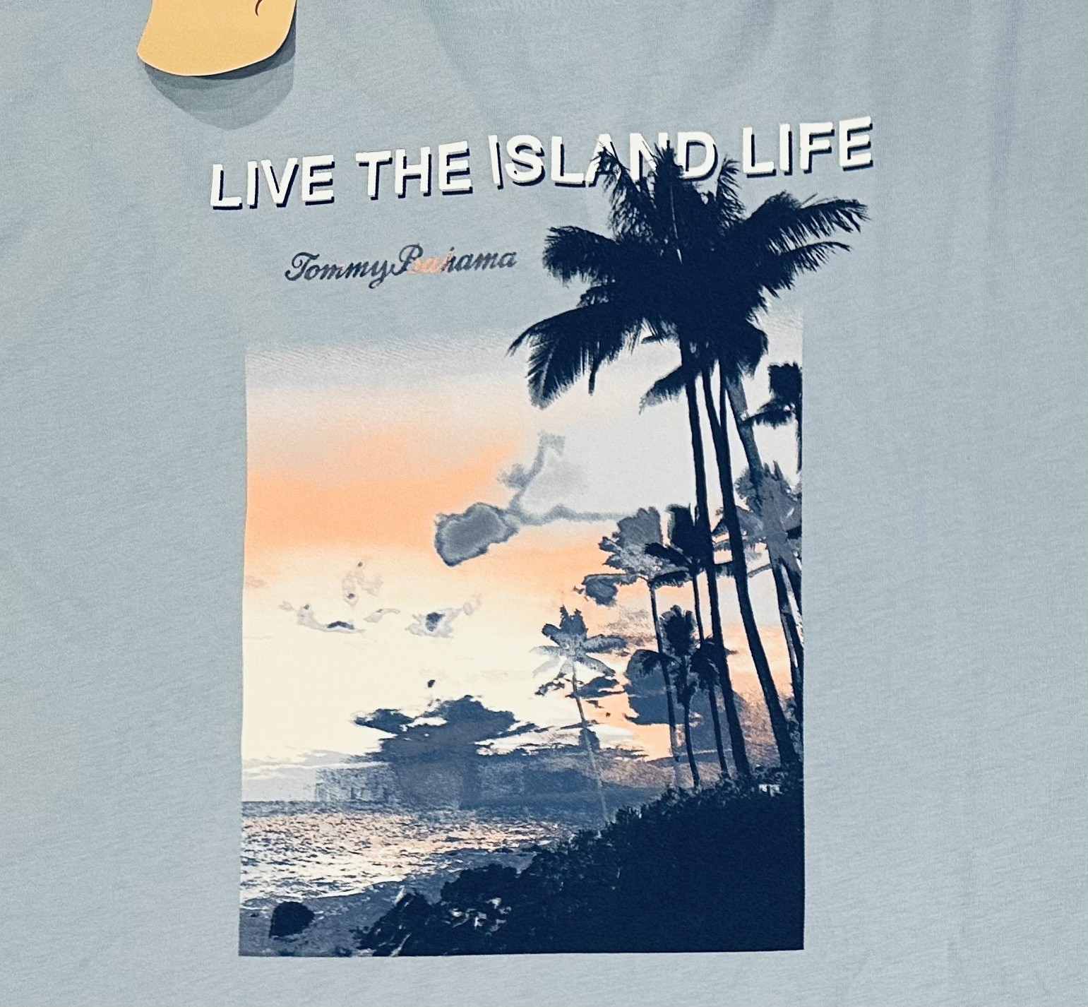 Tommy Bahama Men's LIVE THE ISLAND LIFE T-Shirt XXL 2XL Chambray Blue NWT Beach gallery