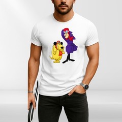 Wacky Races Dastardly And Muttley Retro T-Shirt Shirt Cartoon Hero Mens Clothing