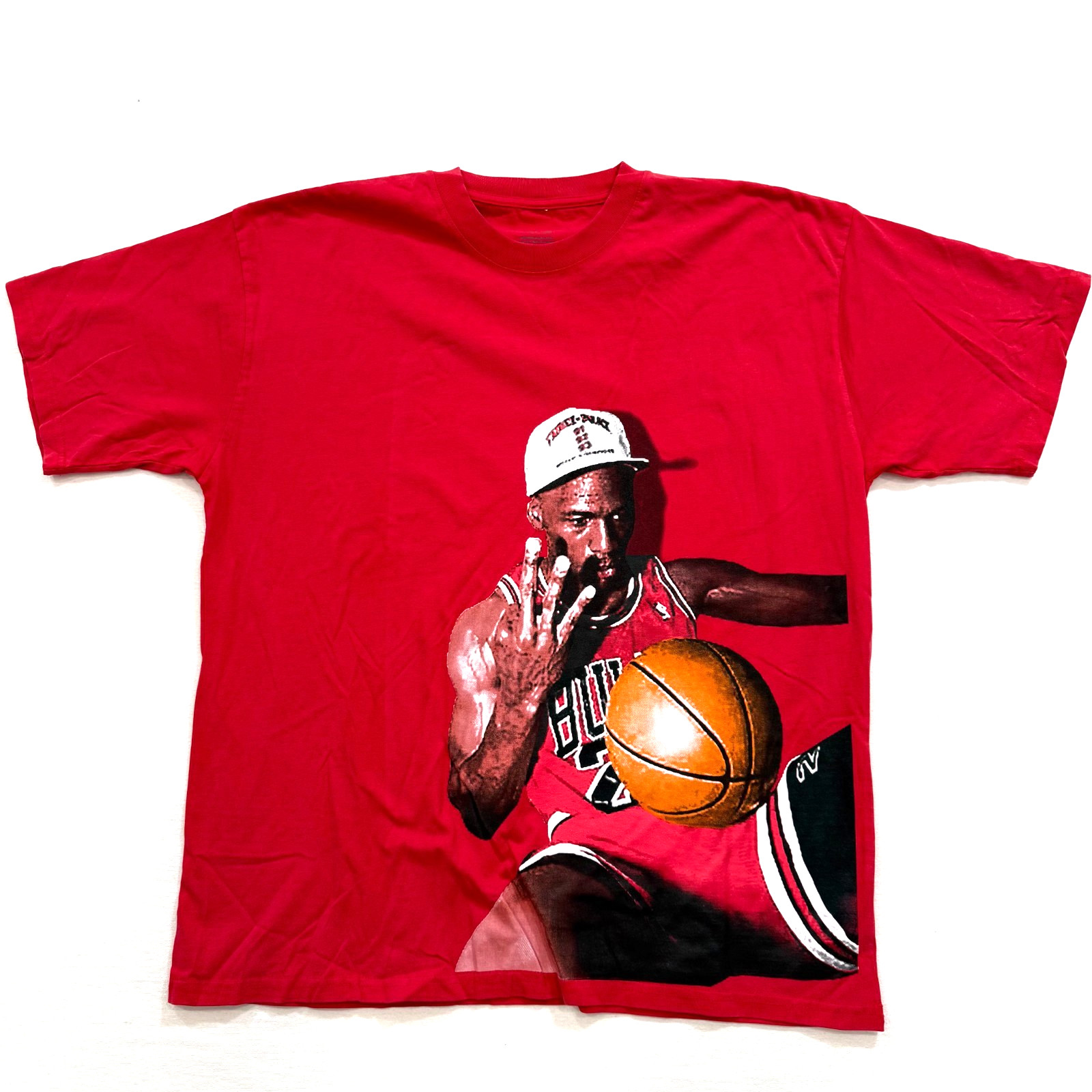 Michael Jordan three Rings Men's T-Shirt Design Red Brand New S-2XL gallery