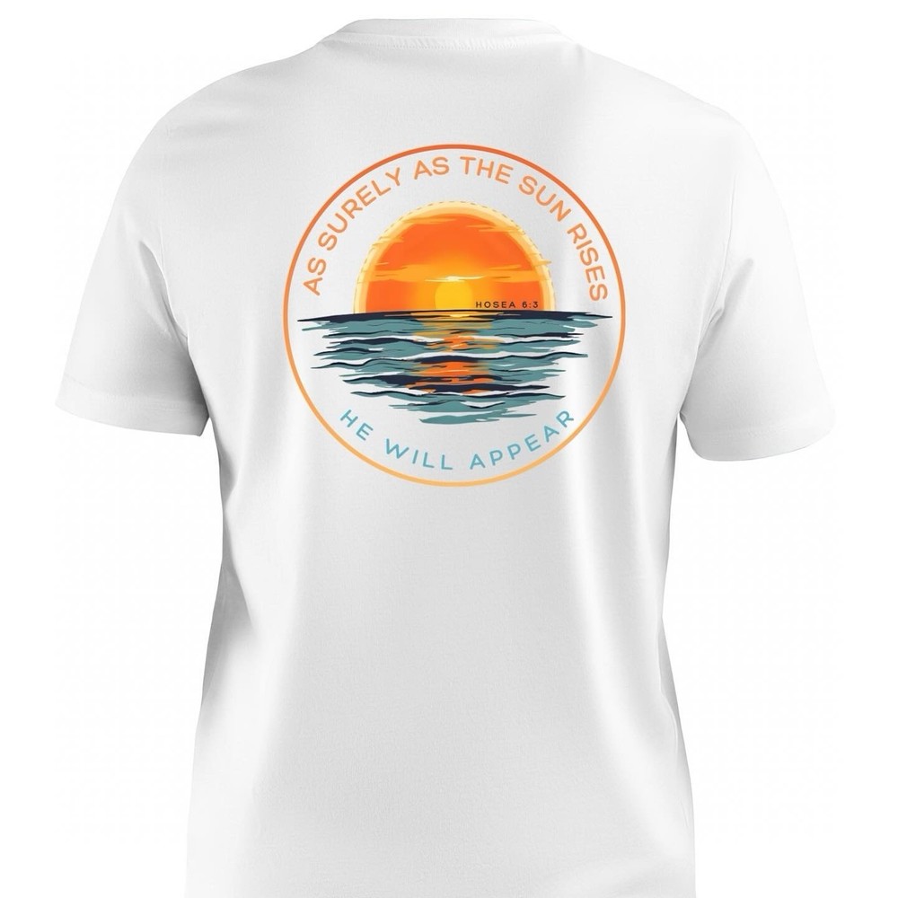 Scripture T-Shirt Unisex Cotton Hosea 6:3 All Sizes/Colors Made To Order