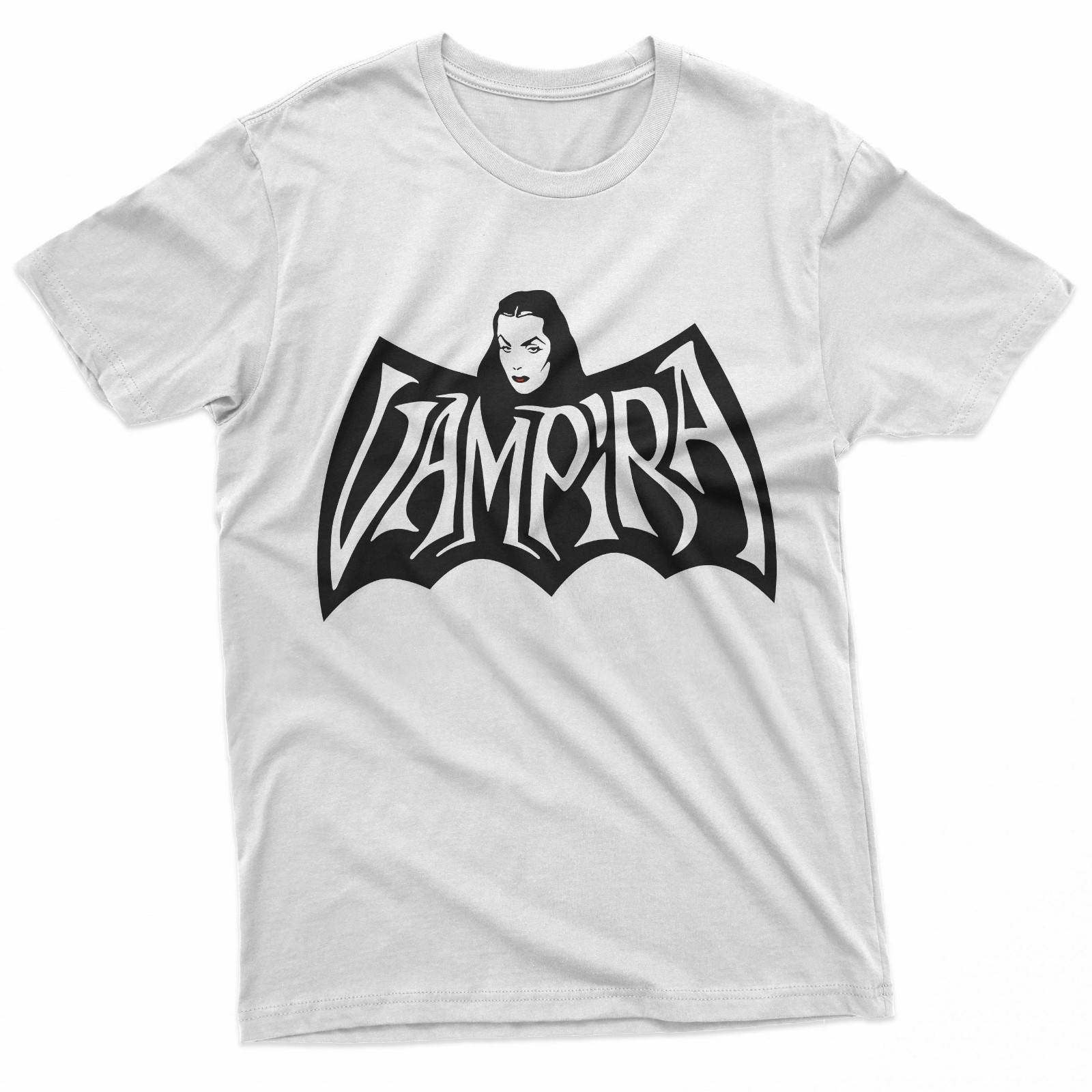 Gothic Bat Wing Crest Lady Retro Horror Art T-Shirt gallery